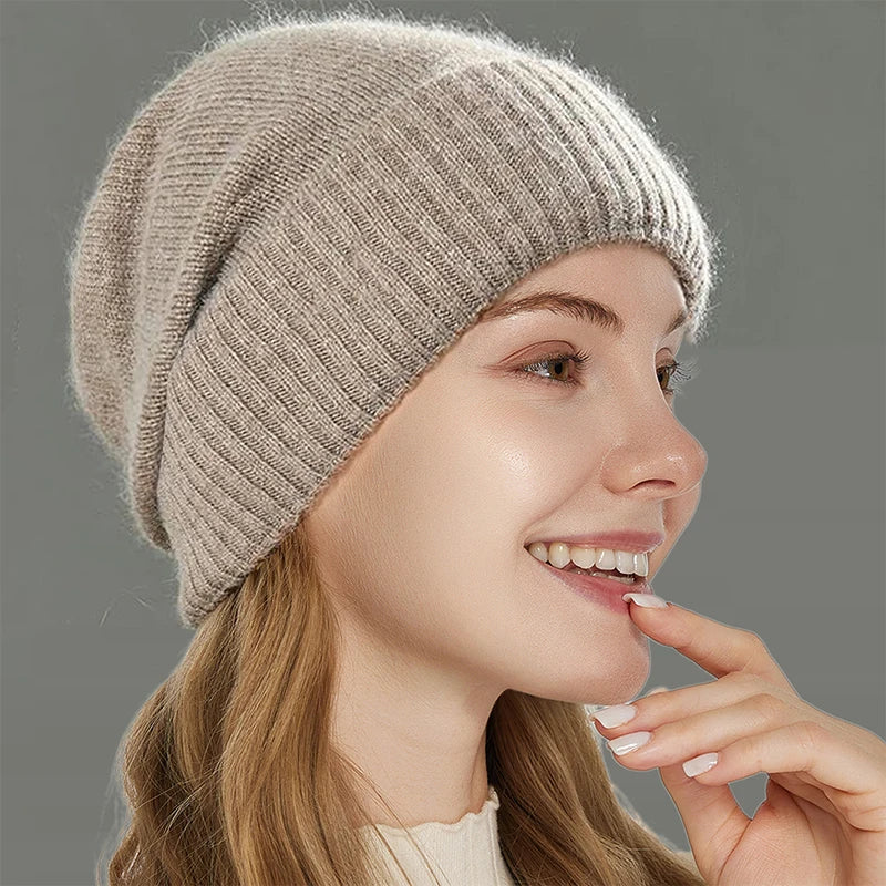 Slouchy Beanie - Satingefüttert