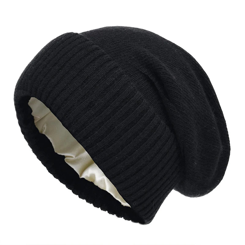 Slouchy Beanie - Satin Lined