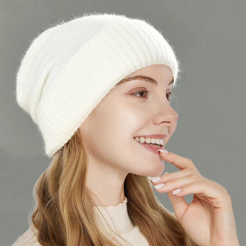 Slouchy Beanie - Satingefüttert