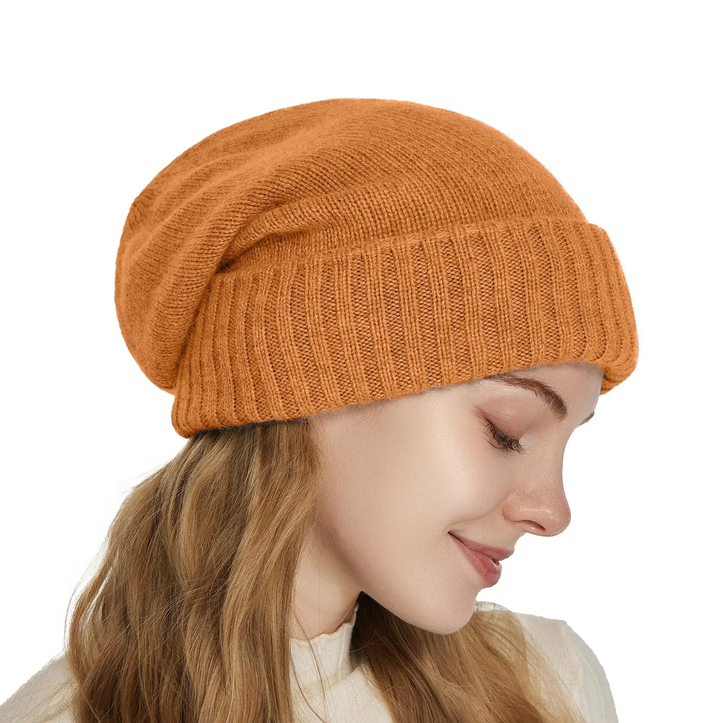 Slouchy Beanie - Satingefüttert